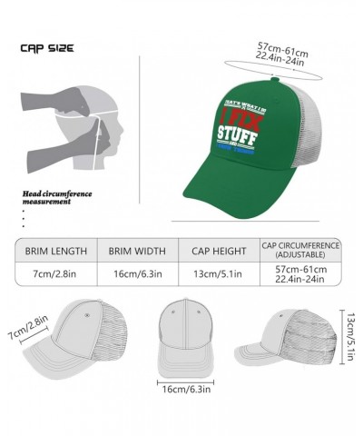 Funny Trucker Hats Black Snapback Hats for Men Hats Snapback Vintage Mesh Trucker Hats Green $11.97 Baseball Caps