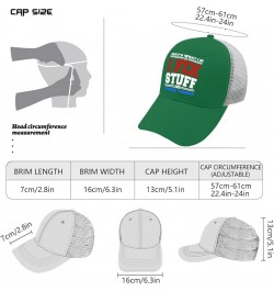 Funny Trucker Hats Black Snapback Hats for Men Hats Snapback Vintage Mesh Trucker Hats Green $11.97 Baseball Caps