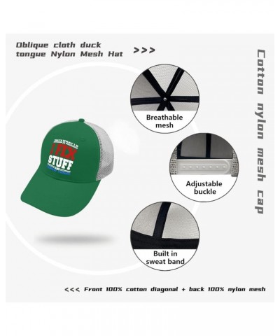 Funny Trucker Hats Black Snapback Hats for Men Hats Snapback Vintage Mesh Trucker Hats Green $11.97 Baseball Caps