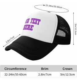 Custom Caps,Custom Photo Caps Your Custom Here,Add Your Own Text and Design,Classic Mens Womens Trucker Hats Black $7.40 Base...