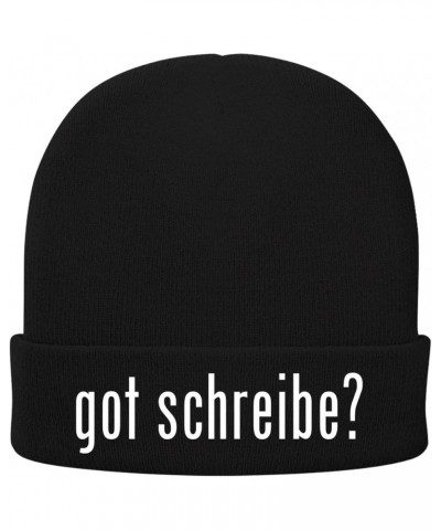 got Schreibe? - Soft Adult Beanie Cap Black $13.94 Skullies & Beanies