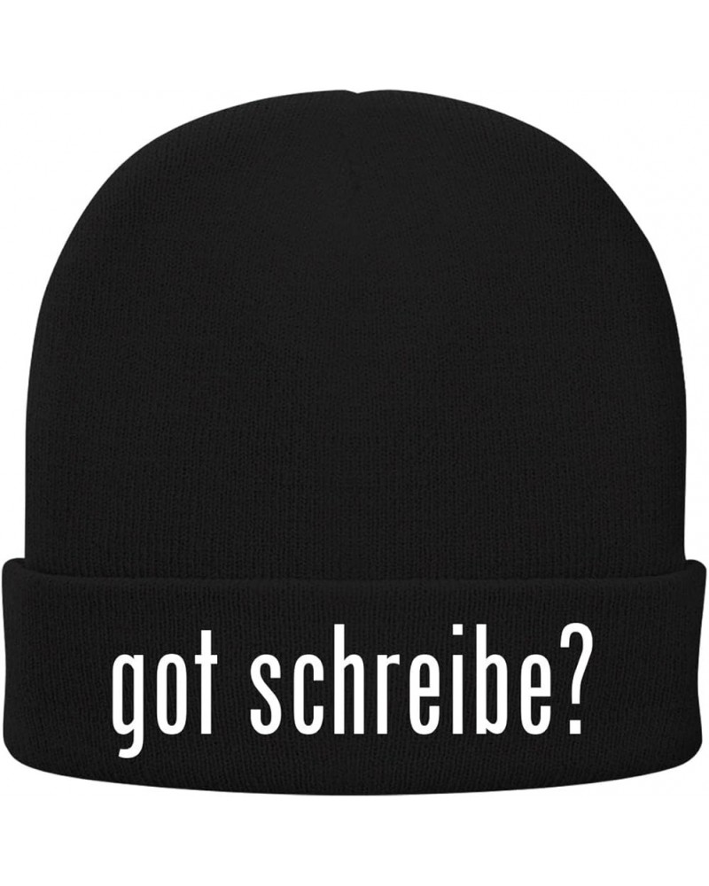 got Schreibe? - Soft Adult Beanie Cap Black $13.94 Skullies & Beanies