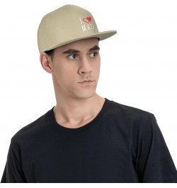 I Love Math Teacher Flat Bill Baseball Cap Snapback Hats for Men & Women Natural $11.43 Baseball Caps