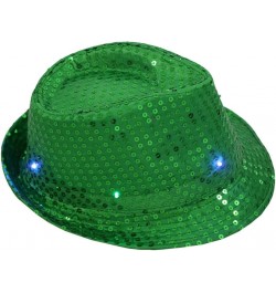 Sequin Hat for Man and Women,Western Sequin Fedora Hat Bling Dance Hats H292_green $6.99 Balaclavas