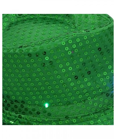 Sequin Hat for Man and Women,Western Sequin Fedora Hat Bling Dance Hats H292_green $6.99 Balaclavas