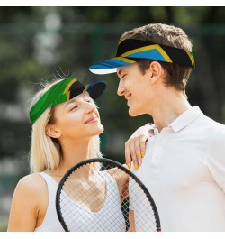 Sun Visors Tanzania Flag Sunscreen Sport Baseball Empty Top for Women Men Black $14.49 Visors