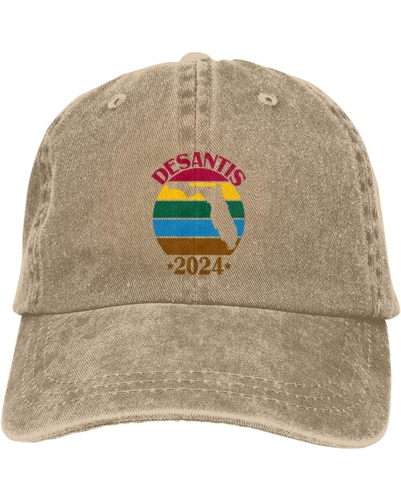 Ron Desantis 2024 Presidential Election Republican Gift Unisex Sandwich Cap Women Baseball Cap Sun Hat Dad Hat Black Natural ...