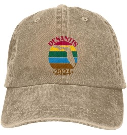 Ron Desantis 2024 Presidential Election Republican Gift Unisex Sandwich Cap Women Baseball Cap Sun Hat Dad Hat Black Natural ...