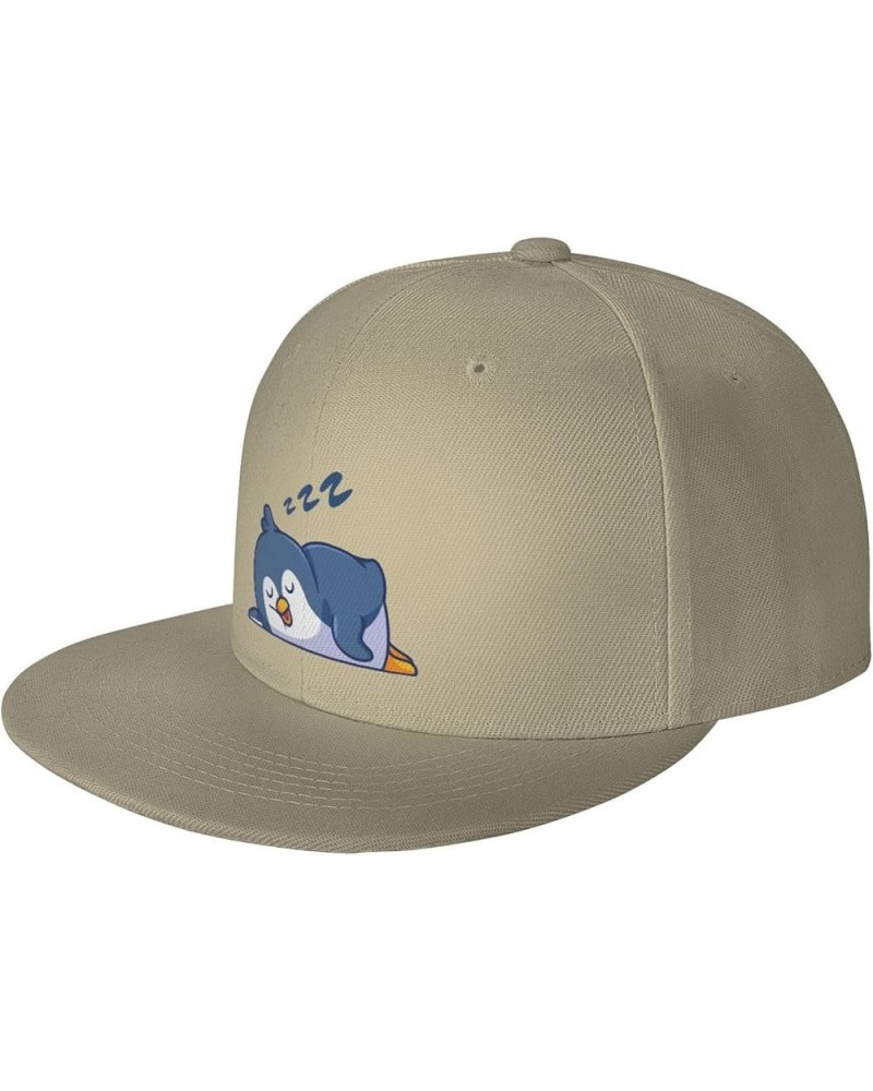 Adjustable Sleeping Penguins Snapback Hat for Men Women Baseball Cap Dad Hats Natural $14.42 Baseball Caps