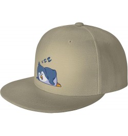 Adjustable Sleeping Penguins Snapback Hat for Men Women Baseball Cap Dad Hats Natural $14.42 Baseball Caps