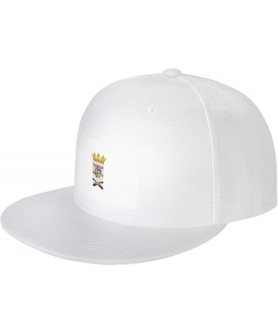 Flag of Coquimbo Snapback Hats for Men Baseball Cap Trucker Hat Flat Brim Hats White $10.72 Baseball Caps