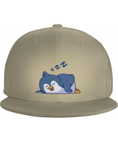 Adjustable Sleeping Penguins Snapback Hat for Men Women Baseball Cap Dad Hats Natural $14.42 Baseball Caps