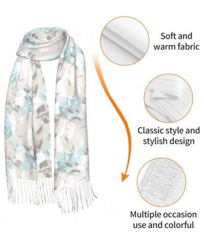 Mexican Salsa Symbols Print Cashmerette Fringed Scarf Shawl For Women Lightweight Scarf Fall Winter Thick Scarf Mint Gray Lea...