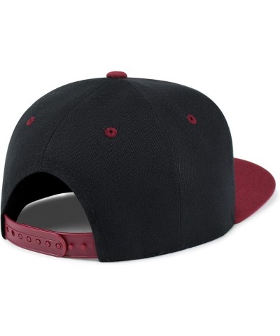 Virtual Reality Hip-Hop Snapback Hat Embroidered Baseball Cap VR 19. Black/Maroon $10.24 Baseball Caps