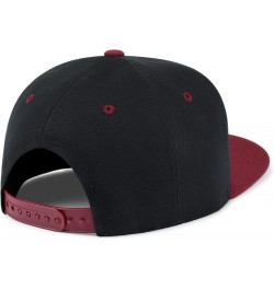 Virtual Reality Hip-Hop Snapback Hat Embroidered Baseball Cap VR 19. Black/Maroon $10.24 Baseball Caps