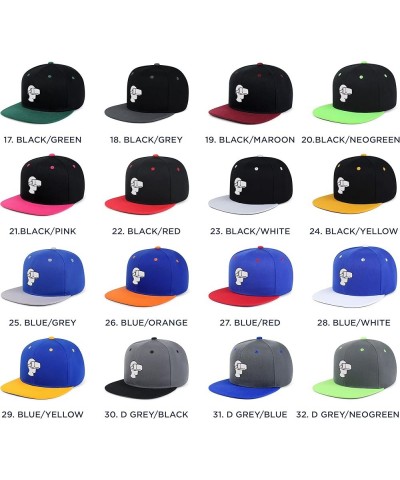 Virtual Reality Hip-Hop Snapback Hat Embroidered Baseball Cap VR 19. Black/Maroon $10.24 Baseball Caps