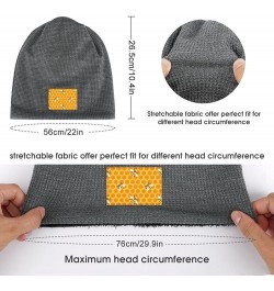 Yellow Bees Soft Beanie Hat Winter Warm Skull Hats Plush Pullover Cap for Men Women Dark Gray-style $14.03 Skullies & Beanies