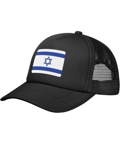 Israel Flag Mesh Trucker Hat Women Baseball Cap for Men Golf Dad Hat Adjustable Snapback Hat Cowboy Hat Black Black $10.64 Ba...