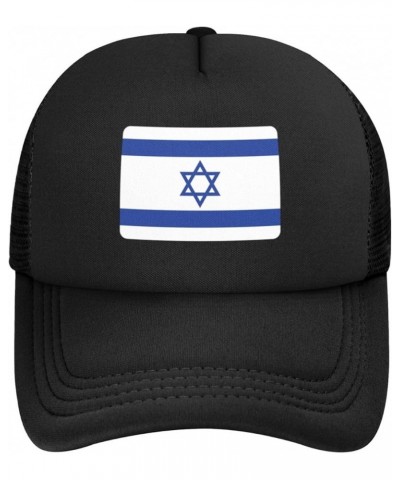 Israel Flag Mesh Trucker Hat Women Baseball Cap for Men Golf Dad Hat Adjustable Snapback Hat Cowboy Hat Black Black $10.64 Ba...