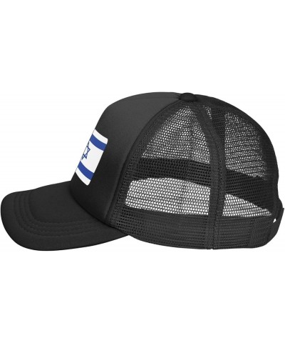 Israel Flag Mesh Trucker Hat Women Baseball Cap for Men Golf Dad Hat Adjustable Snapback Hat Cowboy Hat Black Black $10.64 Ba...