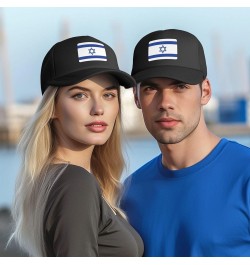 Israel Flag Mesh Trucker Hat Women Baseball Cap for Men Golf Dad Hat Adjustable Snapback Hat Cowboy Hat Black Black $10.64 Ba...