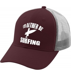 I'd Rather Be Surfing Hat Daddy Hat Apricot Black Hats for Men Gifts for Dad Golf Caps Chestnut Red $12.38 Bucket Hats