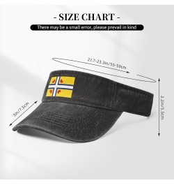 Flag of Frisia Sun Hat Sun Visor Hats for Women Men Baseball Cap Golf Hats Black $9.47 Visors