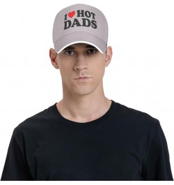 I Love Hot Dads I Heart Hot Dads Baseball Caps Men Hats for Women Dad Hat Ball Hat Trucker Hat Cowboy Hat Black Gray $10.83 B...