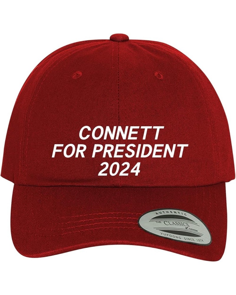 Connett for President 2024 - Comfortable Dad Hat Baseball Cap Red $11.73 Baseball Caps