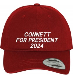 Connett for President 2024 - Comfortable Dad Hat Baseball Cap Red $11.73 Baseball Caps