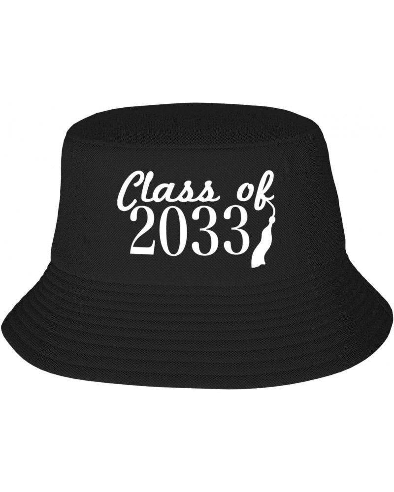 Class of 2033 Stay Cool and Stylish with Our Trendy Bucket Hats - Perfect for Summer Fun and Outdoor Adventures Black $12.50 ...