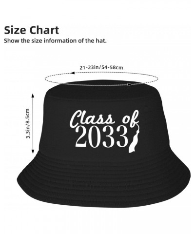 Class of 2033 Stay Cool and Stylish with Our Trendy Bucket Hats - Perfect for Summer Fun and Outdoor Adventures Black $12.50 ...