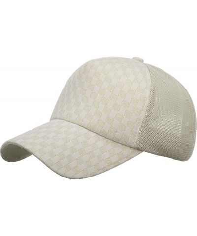 Sun Beach Hat Hat Breathable Men Hip Hop Baseball Fashion Women Cap Baseball Caps Ultralight Hat Beige-4 $11.56 Sun Hats