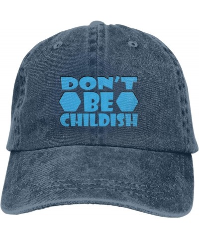 Don't Be Childish Baseball Cap for Men Women Hat Vintage Cowboy Hats Adjustable Trucker Caps Navy Blue $12.15 Baseball Caps