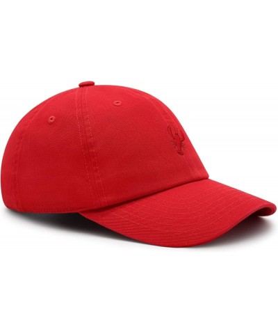 Lobster Premium Dad Hat Embroidered Baseball Cap Seafood Red $11.24 Baseball Caps