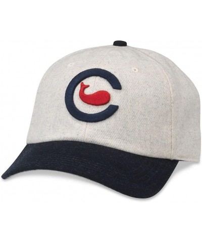 Archive Legend Federal League Baseball Team Adjustable Buckle Strap Dad Hat Chicago Whales (Ivory/Navy) $16.89 Baseball Caps