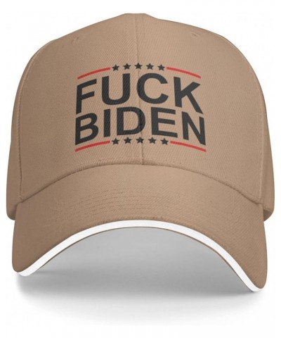 Hat Fuck Biden Baseball Cap Men Funny Ponytail Hat Gift Trucker Hat Women Sun Hat Dad Cap Fishing hat Black Natural $11.74 Ba...