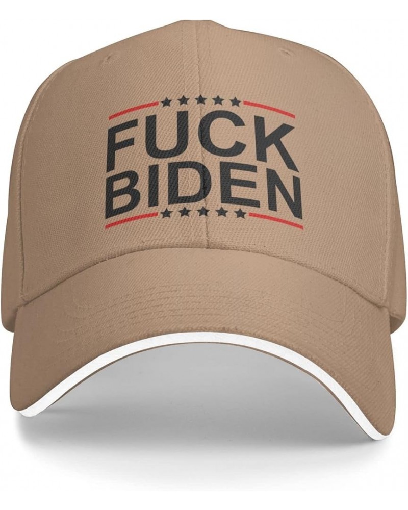 Hat Fuck Biden Baseball Cap Men Funny Ponytail Hat Gift Trucker Hat Women Sun Hat Dad Cap Fishing hat Black Natural $11.74 Ba...