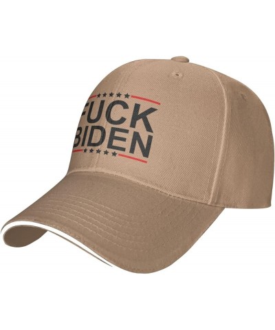 Hat Fuck Biden Baseball Cap Men Funny Ponytail Hat Gift Trucker Hat Women Sun Hat Dad Cap Fishing hat Black Natural $11.74 Ba...