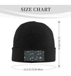 Graffiti Skateboard Print Knitted Hat Warm Hat Unisex Beanie Hat,Elastic Brimless Cap Hat Christmas,Birthdays Black $11.22 Sk...