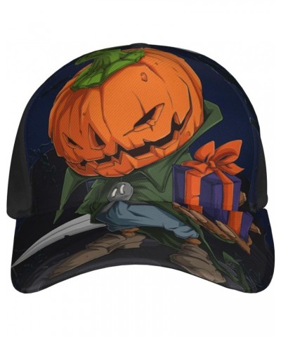 Scary Halloween Pumpkins Baseball Cap Men's and Women's Baseball Hat Adjustable Casual Outdoor Breathable Caps Truck Driver H...