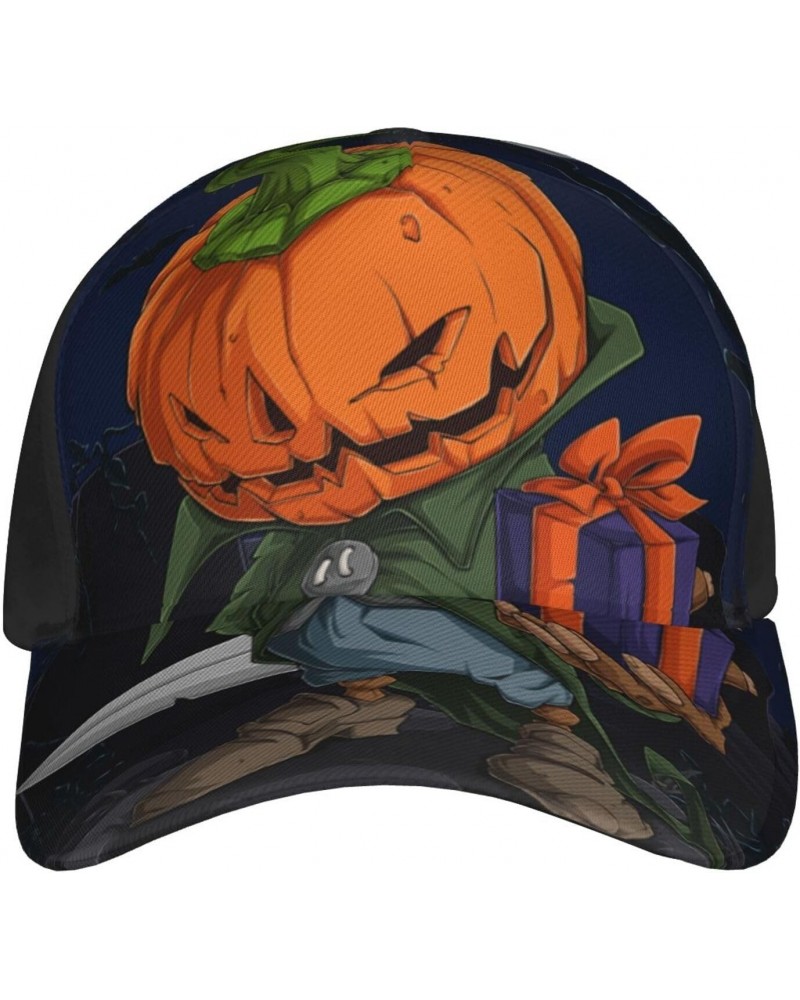 Scary Halloween Pumpkins Baseball Cap Men's and Women's Baseball Hat Adjustable Casual Outdoor Breathable Caps Truck Driver H...