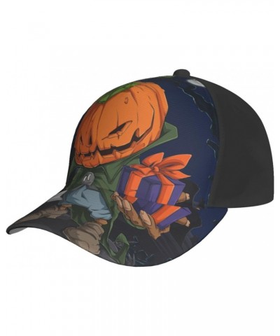 Scary Halloween Pumpkins Baseball Cap Men's and Women's Baseball Hat Adjustable Casual Outdoor Breathable Caps Truck Driver H...