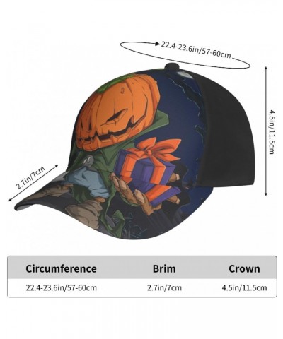 Scary Halloween Pumpkins Baseball Cap Men's and Women's Baseball Hat Adjustable Casual Outdoor Breathable Caps Truck Driver H...