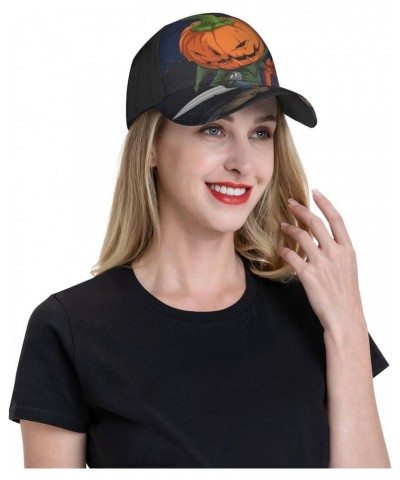 Scary Halloween Pumpkins Baseball Cap Men's and Women's Baseball Hat Adjustable Casual Outdoor Breathable Caps Truck Driver H...