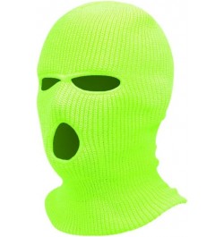 2pcs 3-Hole Knitted Full Face Cover Ski Cover for Outdoor Sports, Winter Warm Balaclava Cap Halloween Party Beanies Hat Yello...