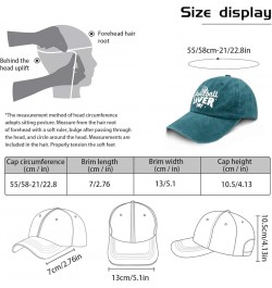 Basketball Lover Boy Hat for Mens Baseball Cap Classic Washed Hiking Hats Fitted Cyan Blue $10.00 Baseball Caps