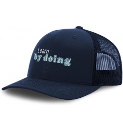 Trucker Hat Baseball Cap Learn by Doing Style B Cotton Dad Hats for Men & Women Navy $15.95 Baseball Caps