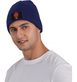 Creative Montenegro Patriot Skull National Flag Beanie Hat for Men Women Knit Skull Cap Warm Hats Black Knitted Caps Navy Blu...