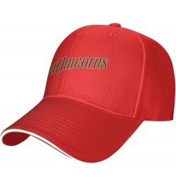 Norwich Sea Unicorns University Unisex Classic Hat Adjustable Fashion Casquette for Men Women Red $8.42 Baseball Caps